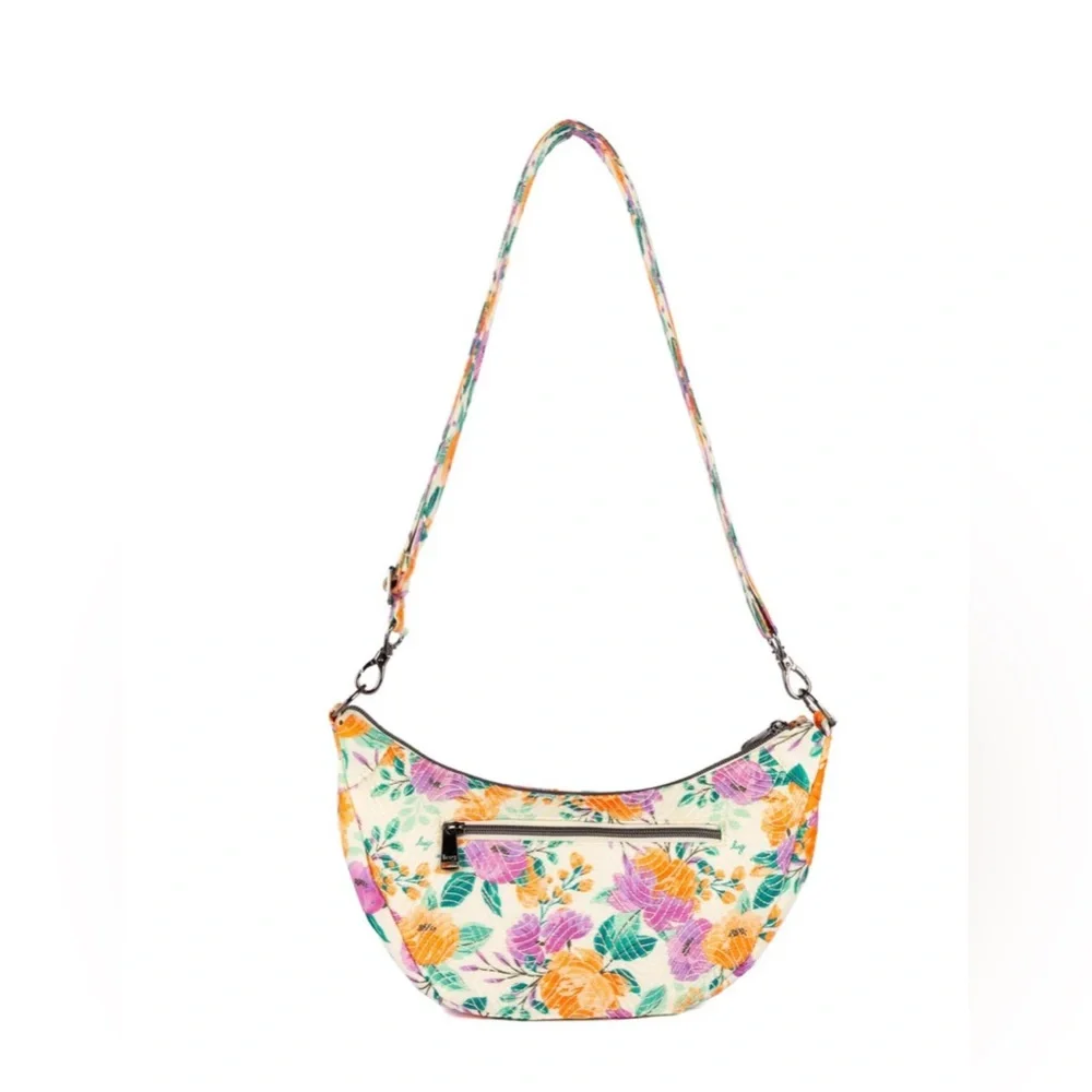Cottage Blooms Mini Hobo Shoulder Bag - Floral